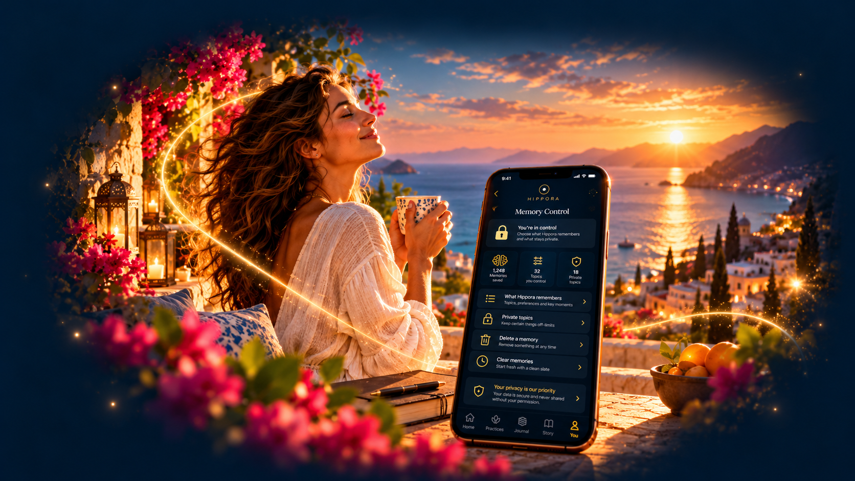 Hippora Memory Control screen