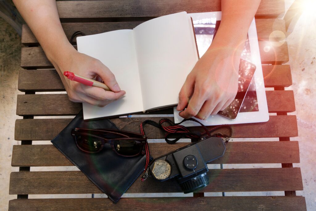 AI journaling where the page reads you back